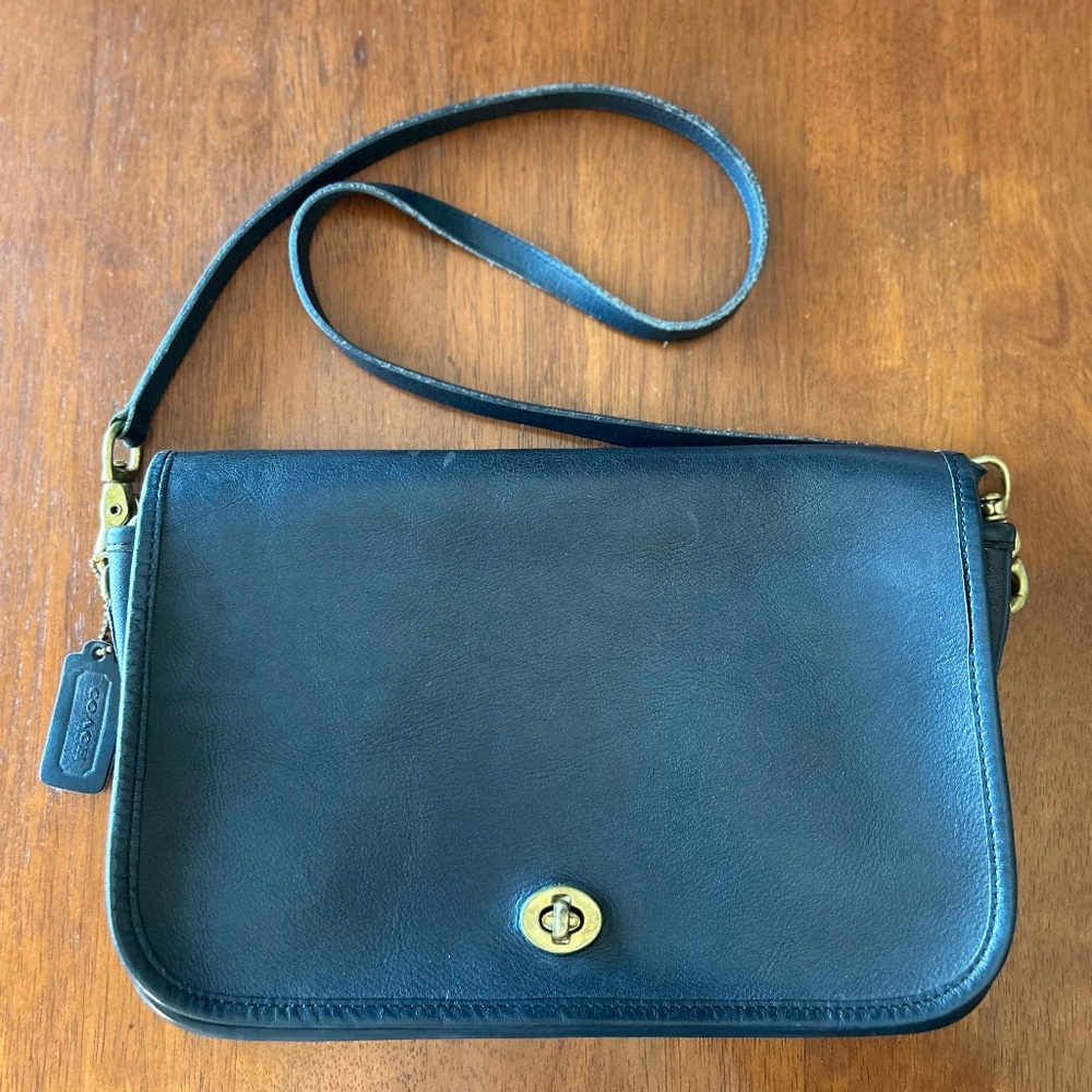 Rare Vintage Coach LEATHERWARE Convertible Clutch mid-1970s